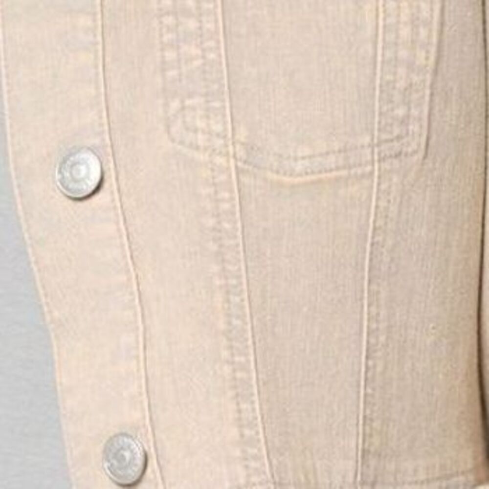 Gloria Vanderbilt Women's Petite Jacket PXL Desert Wash Denim White A700498 - Picture 2 of 4